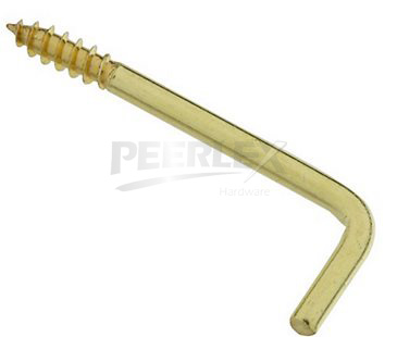 Solid Brass Square Bend Hooks